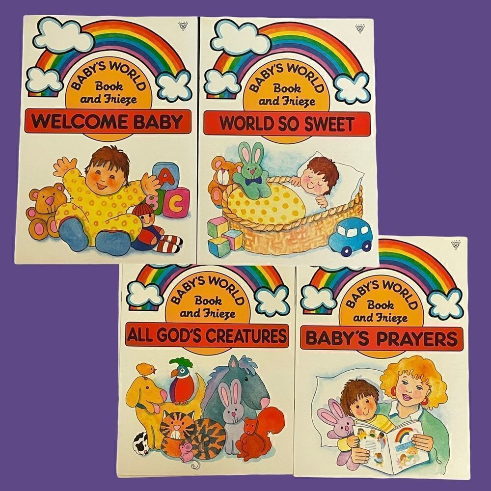 Vintage NOS Baby’s World Book & Frieze 1st Edition Complete Set of 4